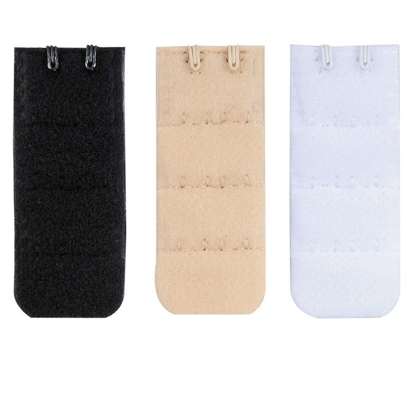 Closecret Women's Nylon Bra Extender Multi-size Brassiere Strap Extension (2 Hooks 3/8 Inch Spacing) - Image 2